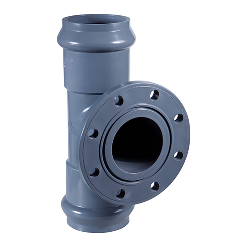 PVC Faucet Tee with Flange End (FF)