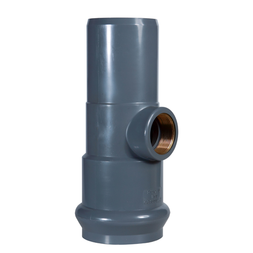 PVC Faucet Tee with Copper Screw FM